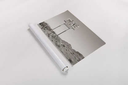 Southwest Gas Station by Nathan Larson. shown as a rolled paper print. Available as archival giclee rolled canvas, fine art paper, or poster print. SKU 83391i.