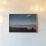 Southwest Layers by Nathan Larson. shown as a paper print in a natural frame. Available as a archival giclee rolled canvas, fine art paper, or poster print. SKU 83979i.