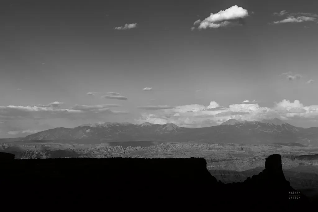 Southwest Layers BW by Nathan Larson. SKU 83980i. Archival Giclee Fine art print for wall decor.