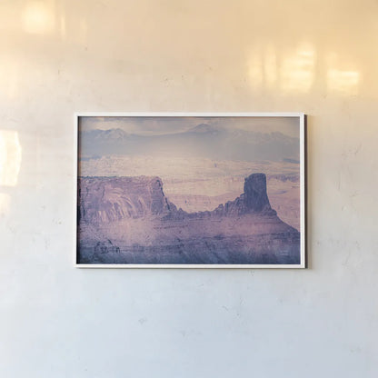 Southwest Sun by Nathan Larson. shown as a paper print in a white frame. Available as a archival giclee rolled canvas, fine art paper, or poster print. SKU 80632i.