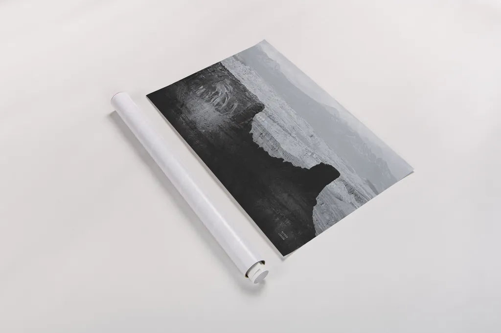 Southwest Sun BW by Nathan Larson. shown as a rolled paper print. Available as archival giclee rolled canvas, fine art paper, or poster print. SKU 80633i.