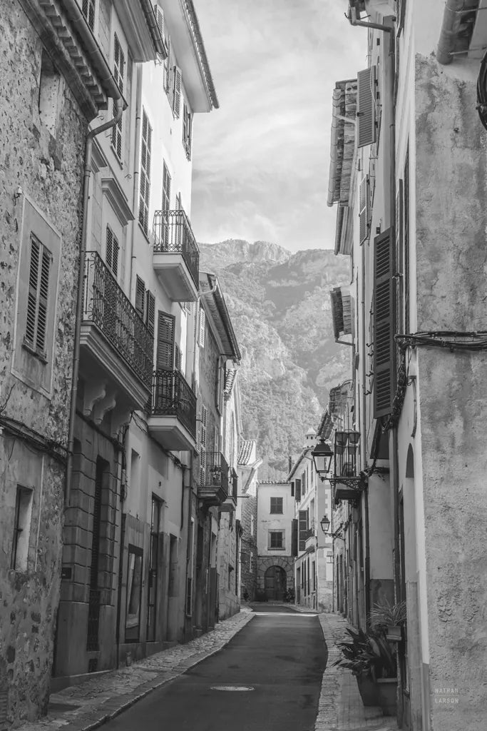 Spanish Islands BW by Nathan Larson. SKU 90382h. Archival Giclee Fine art print for wall decor.