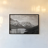 Spring Range by Nathan Larson. shown as a paper print in a black flame. Available as a archival giclee rolled canvas, fine art paper, or poster print. SKU 82415i.