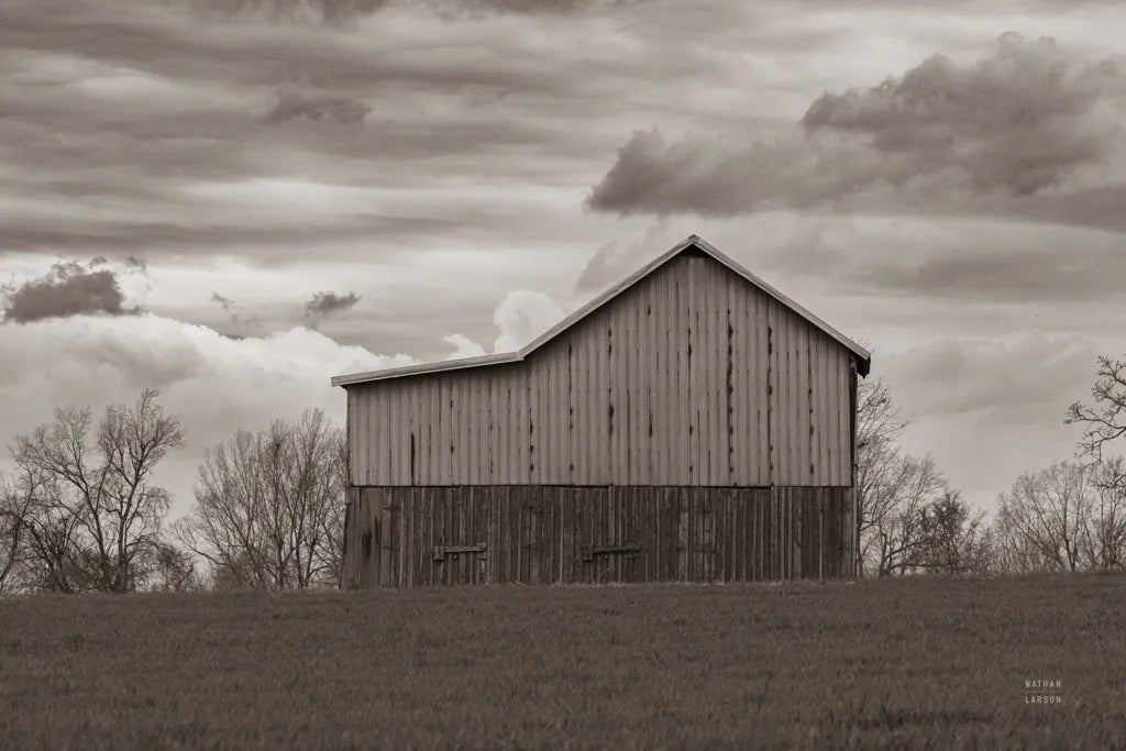 Spring Storms_sepia by Nathan Larson. SKU 98031i. Archival Giclee Fine art print for wall decor.
