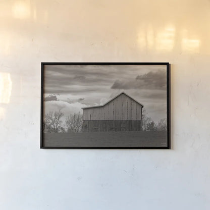 Spring Storms_sepia by Nathan Larson. shown as a paper print in a black flame. Available as a archival giclee rolled canvas, fine art paper, or poster print. SKU 98031i.