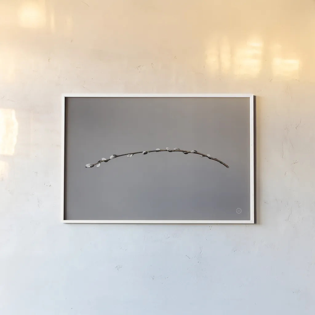 Springtime in the Air by Nathan Larson. shown as a paper print in a white frame. Available as a archival giclee rolled canvas, fine art paper, or poster print. SKU 70272i.