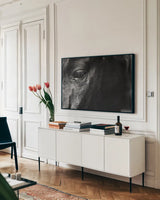 Still by Nathan Larson. shown as a framed stretched canvas in a living room above a console. Available as a archival giclee rolled canvas, fine art paper, or poster print. SKU 97584i.