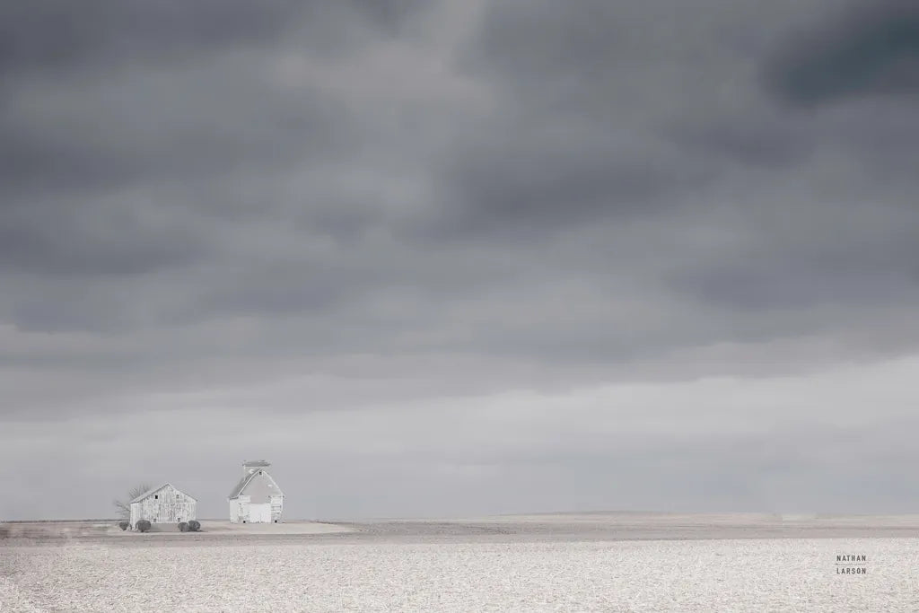Storm Barn by Nathan Larson. SKU 80684i. Archival Giclee Fine art print for wall decor.