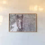 Sunny Field IV by Nathan Larson. shown as a paper print in a natural frame. Available as a archival giclee rolled canvas, fine art paper, or poster print. SKU 97359i.