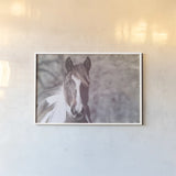 Sunny Field IV by Nathan Larson. shown as a paper print in a white frame. Available as a archival giclee rolled canvas, fine art paper, or poster print. SKU 97359i.
