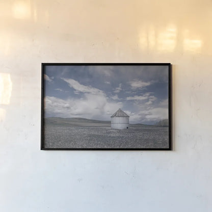 Sunny Pastures by Nathan Larson. shown as a paper print in a black flame. Available as a archival giclee rolled canvas, fine art paper, or poster print. SKU 84241i.