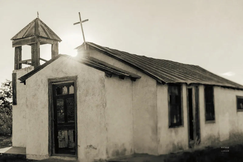 Sunset Cross by Nathan Larson. SKU 102619i. Archival Giclee Fine art print for wall decor.