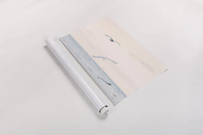 Sunset Flocks by Nathan Larson. shown as a rolled paper print. Available as archival giclee rolled canvas, fine art paper, or poster print. SKU 82386i.