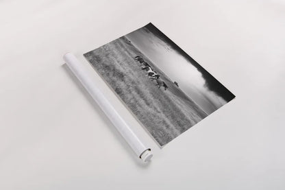 Sunset Rains by Nathan Larson. shown as a rolled paper print. Available as archival giclee rolled canvas, fine art paper, or poster print. SKU 82420i.