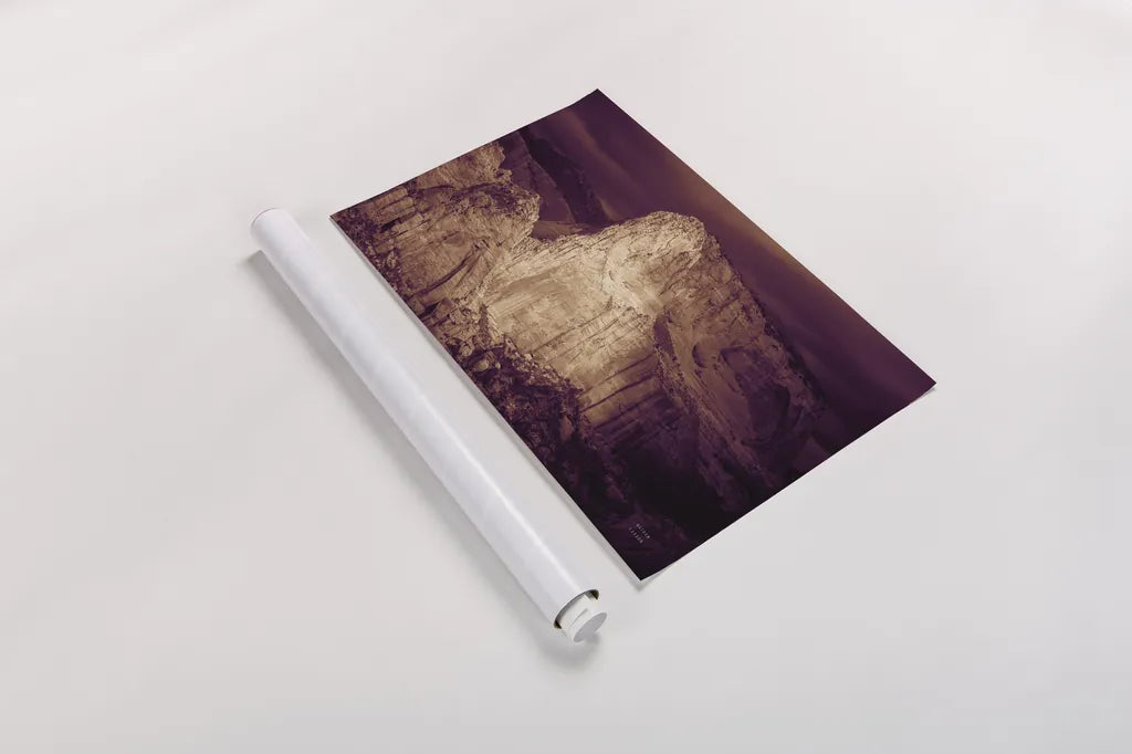 Sunset in Kolob by Nathan Larson. shown as a rolled paper print. Available as archival giclee rolled canvas, fine art paper, or poster print. SKU 95337i.