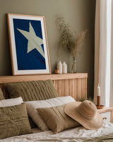 Texas Flag I by Nathan Larson. shown as a paper print in a natural frame. Available as a archival giclee rolled canvas, fine art paper, or poster print. SKU 104027h.