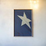 Texas Flag I by Nathan Larson. shown as a paper print in a natural frame. Available as a archival giclee rolled canvas, fine art paper, or poster print. SKU 104027h.