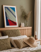 Texas Flag II by Nathan Larson. shown as a paper print in a natural frame. Available as a archival giclee rolled canvas, fine art paper, or poster print. SKU 104028h.
