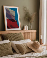 Texas Flag III by Nathan Larson. shown as a paper print in a natural frame. Available as a archival giclee rolled canvas, fine art paper, or poster print. SKU 104029h.