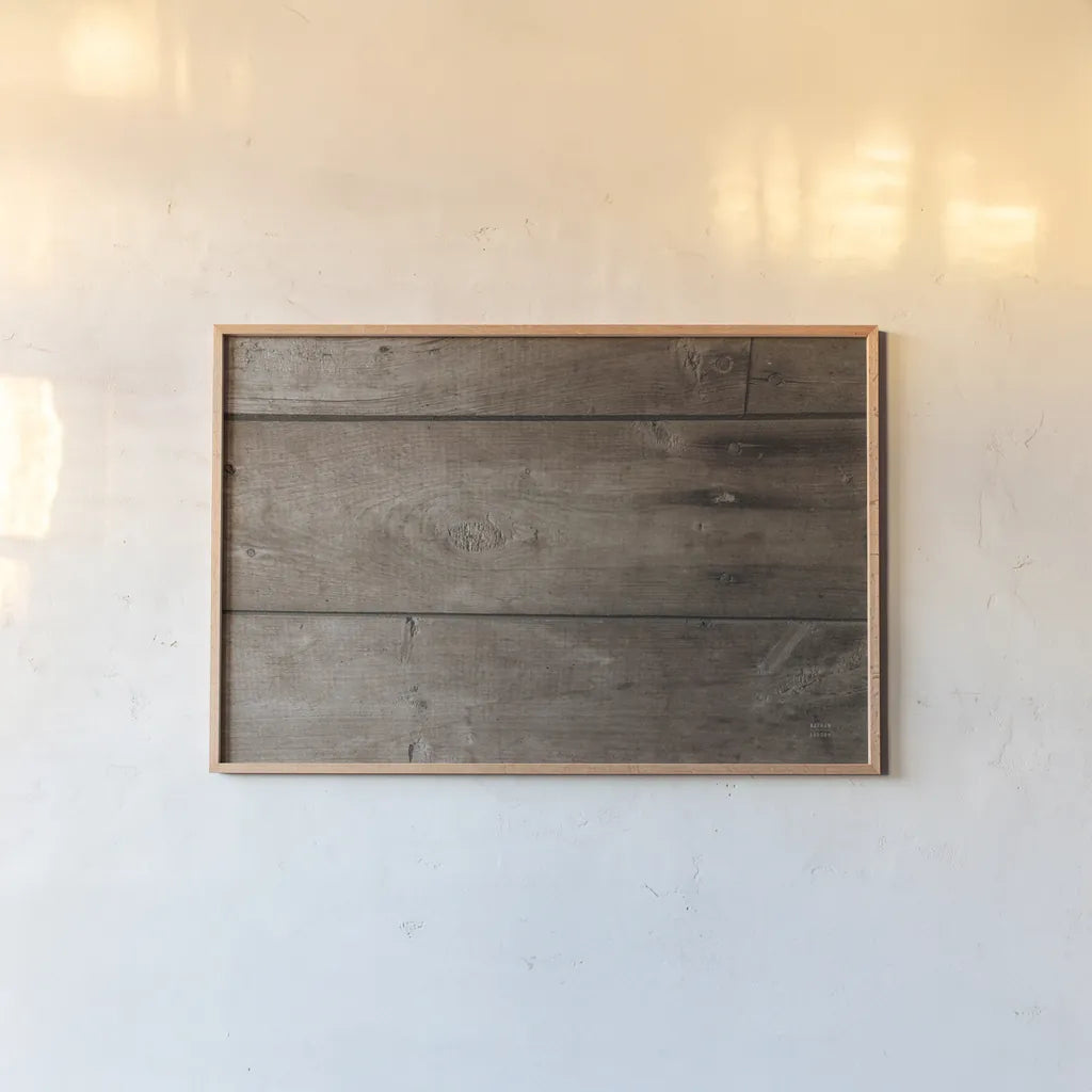 Textural I by Nathan Larson. shown as a paper print in a natural frame. Available as a archival giclee rolled canvas, fine art paper, or poster print. SKU 85841i.