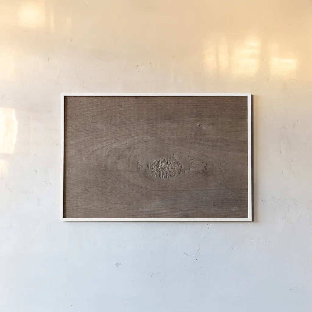 Textural II by Nathan Larson. shown as a paper print in a white frame. Available as a archival giclee rolled canvas, fine art paper, or poster print. SKU 85842i.