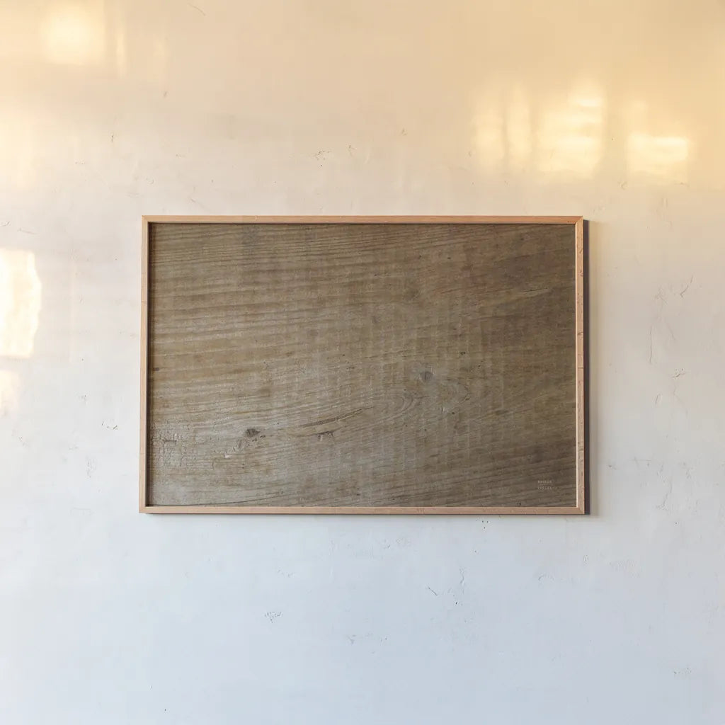 Textural III by Nathan Larson. shown as a paper print in a natural frame. Available as a archival giclee rolled canvas, fine art paper, or poster print. SKU 85843i.