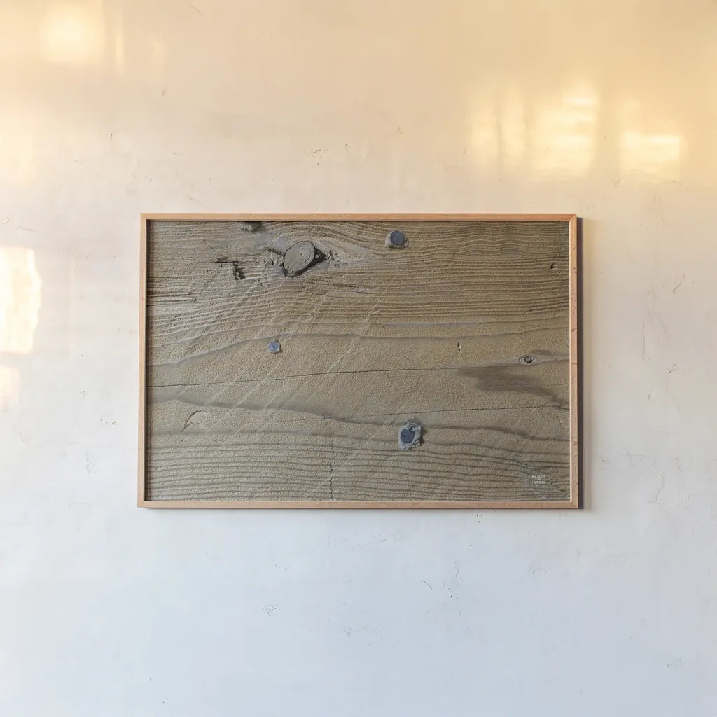 Textural XIII by Nathan Larson. shown as a paper print in a natural frame. Available as a archival giclee rolled canvas, fine art paper, or poster print. SKU 85853i.