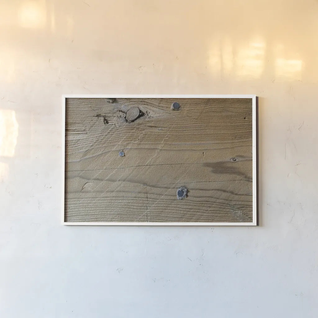 Textural XIII by Nathan Larson. shown as a paper print in a white frame. Available as a archival giclee rolled canvas, fine art paper, or poster print. SKU 85853i.