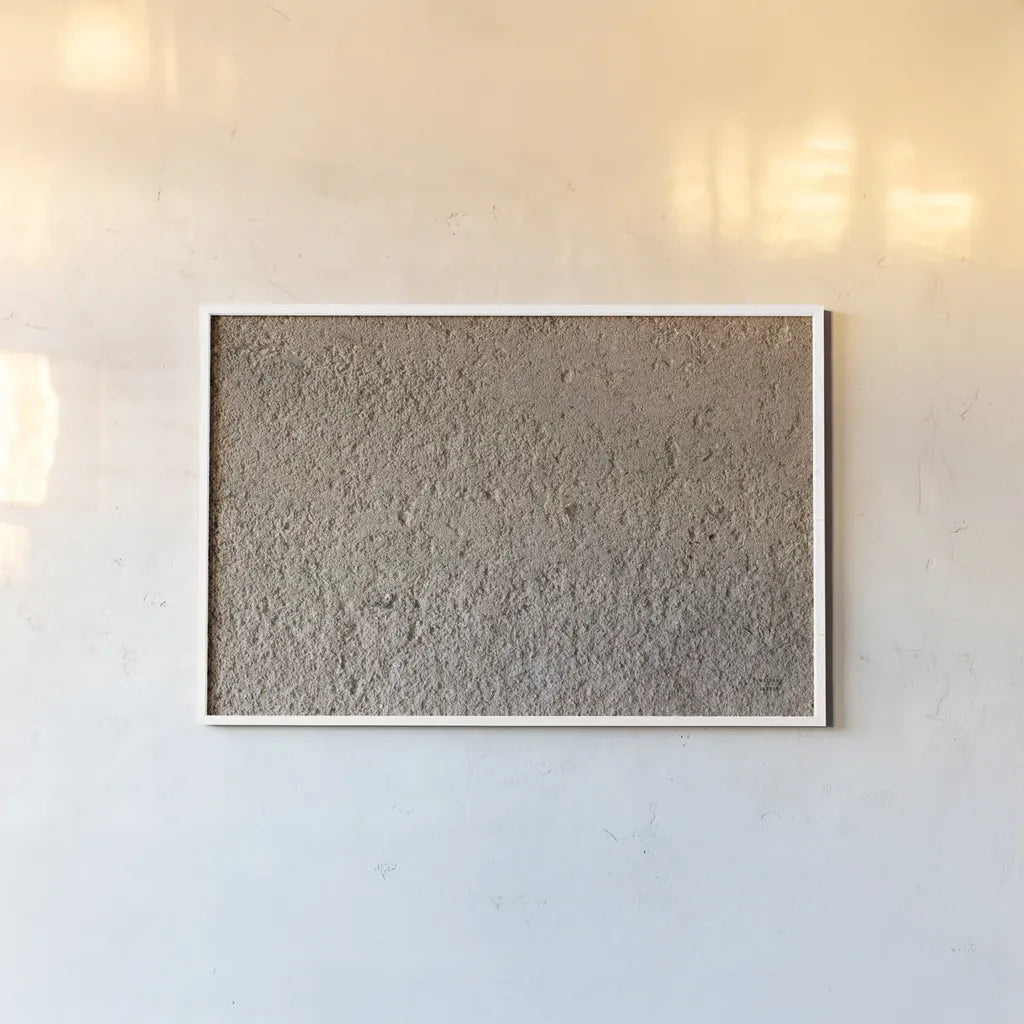 Textural XIV by Nathan Larson. shown as a paper print in a white frame. Available as a archival giclee rolled canvas, fine art paper, or poster print. SKU 85854i.