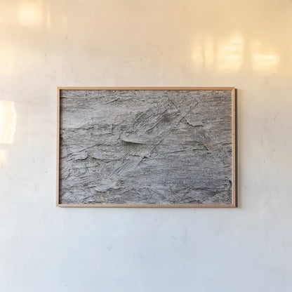 Textural XV by Nathan Larson. shown as a paper print in a natural frame. Available as a archival giclee rolled canvas, fine art paper, or poster print. SKU 85855i.