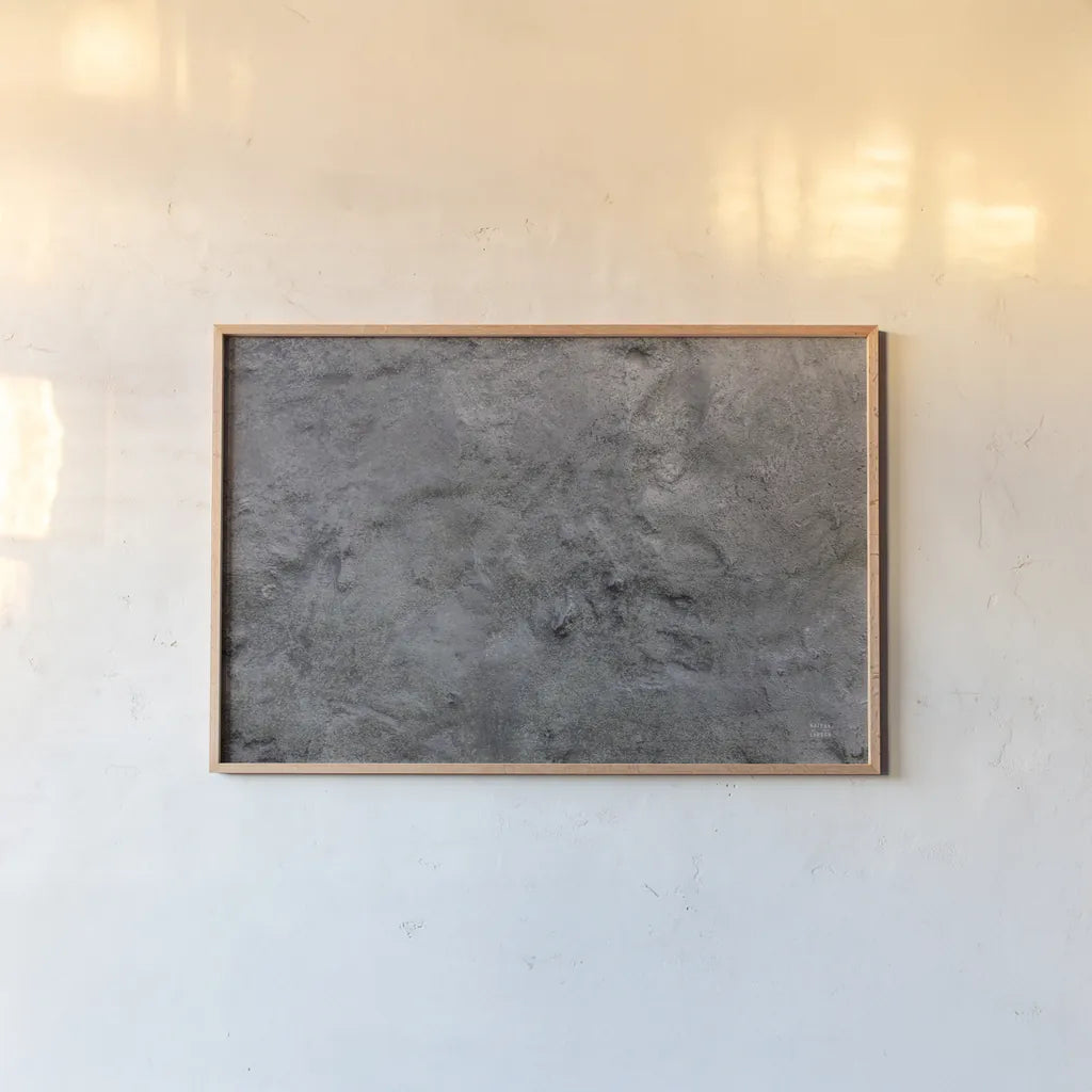 Textural XXI by Nathan Larson. shown as a paper print in a natural frame. Available as a archival giclee rolled canvas, fine art paper, or poster print. SKU 85869i.