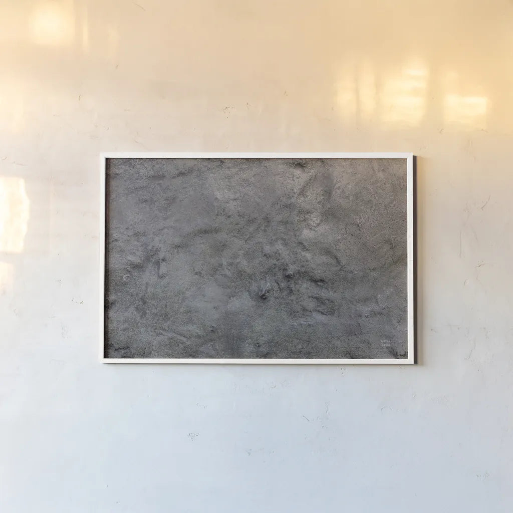 Textural XXI by Nathan Larson. shown as a paper print in a white frame. Available as a archival giclee rolled canvas, fine art paper, or poster print. SKU 85869i.