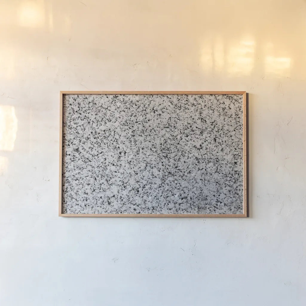 Textural XXIII by Nathan Larson. shown as a paper print in a natural frame. Available as a archival giclee rolled canvas, fine art paper, or poster print. SKU 85871i.