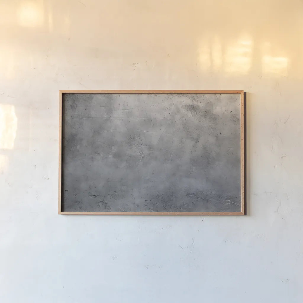 Textural XXVI by Nathan Larson. shown as a paper print in a natural frame. Available as a archival giclee rolled canvas, fine art paper, or poster print. SKU 85874i.