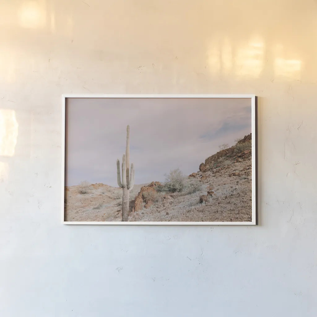 The Climb by Nathan Larson. shown as a paper print in a white frame. Available as a archival giclee rolled canvas, fine art paper, or poster print. SKU 90435i.