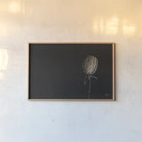 The Flower by Nathan Larson. shown as a paper print in a natural frame. Available as a archival giclee rolled canvas, fine art paper, or poster print. SKU 82421i.