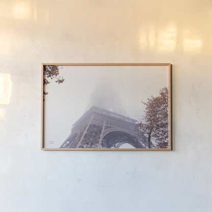 The Last Time I Saw Paris by Nathan Larson. shown as a paper print in a natural frame. Available as a archival giclee rolled canvas, fine art paper, or poster print. SKU 82298i.
