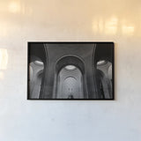 The Winged Victory of Samothrace by Nathan Larson. shown as a paper print in a black flame. Available as a archival giclee rolled canvas, fine art paper, or poster print. SKU 81749i.