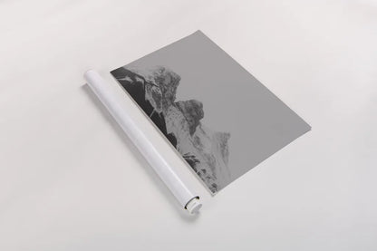 Three Sisters View by Nathan Larson. shown as a rolled paper print. Available as archival giclee rolled canvas, fine art paper, or poster print. SKU 86712i.