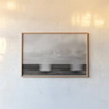 Train Dreams Sepia by Nathan Larson. shown as a paper print in a natural frame. Available as a archival giclee rolled canvas, fine art paper, or poster print. SKU 103384i.