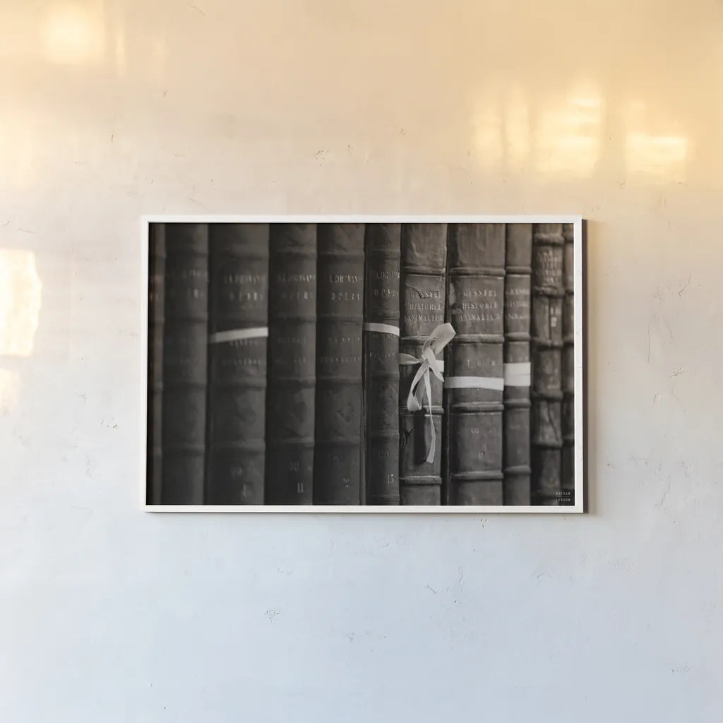 Trinity I BW by Nathan Larson. shown as a paper print in a white frame. Available as a archival giclee rolled canvas, fine art paper, or poster print. SKU 101213i.