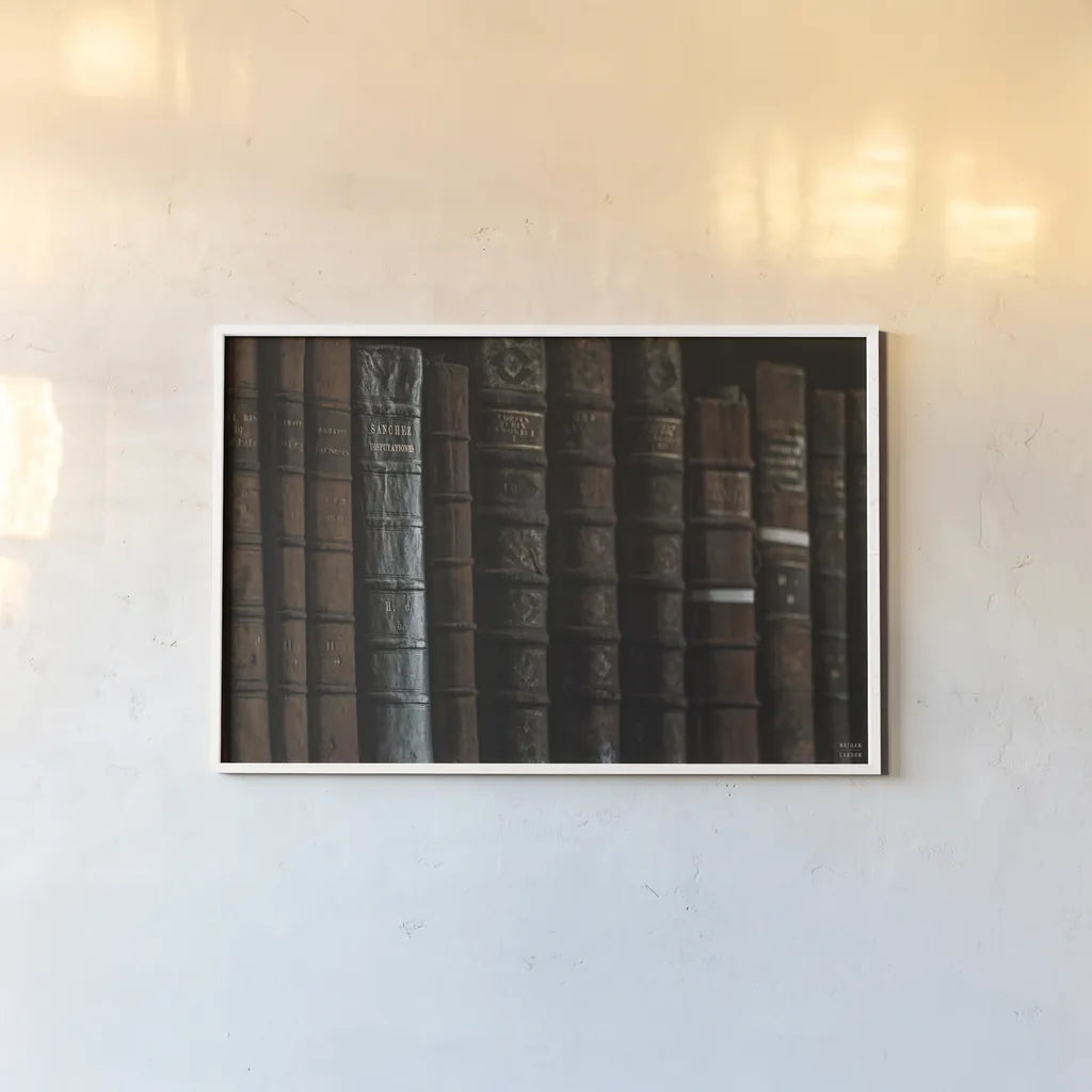 Trinity II by Nathan Larson. shown as a paper print in a white frame. Available as a archival giclee rolled canvas, fine art paper, or poster print. SKU 101214i.