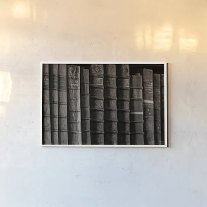 Trinity II BW by Nathan Larson. shown as a paper print in a white frame. Available as a archival giclee rolled canvas, fine art paper, or poster print. SKU 101215i.