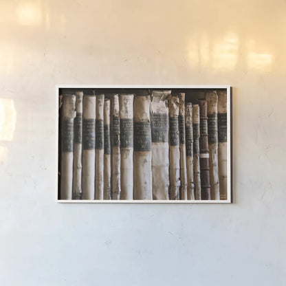 Trinity III by Nathan Larson. shown as a paper print in a white frame. Available as a archival giclee rolled canvas, fine art paper, or poster print. SKU 101216i.