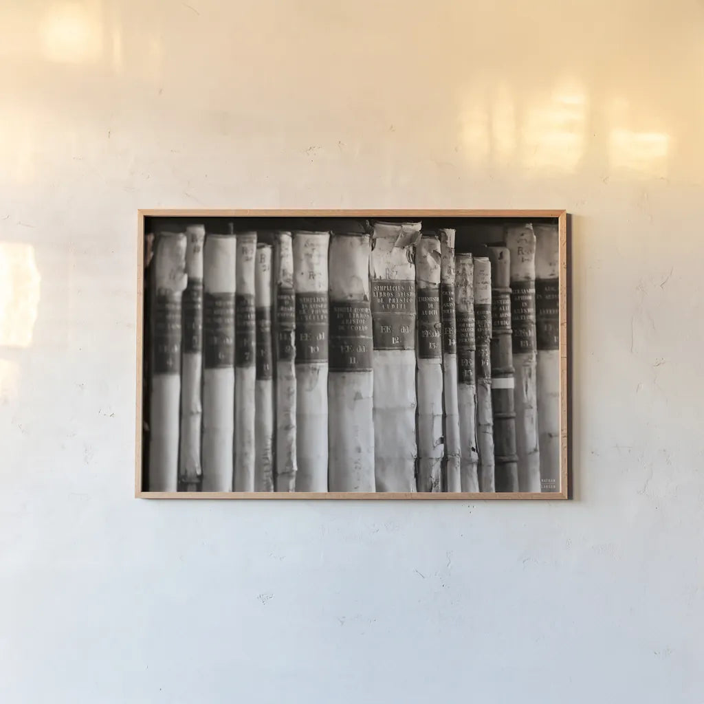 Trinity III BW by Nathan Larson. shown as a paper print in a natural frame. Available as a archival giclee rolled canvas, fine art paper, or poster print. SKU 101217i.