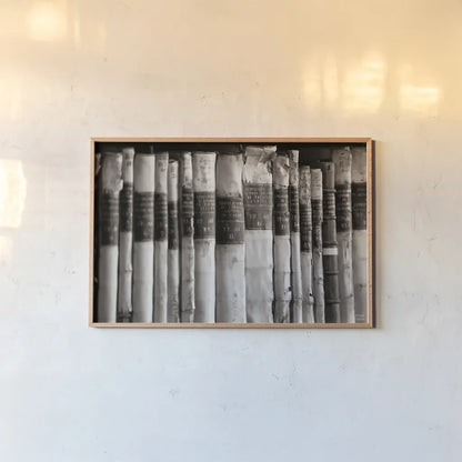 Trinity III BW by Nathan Larson. shown as a paper print in a natural frame. Available as a archival giclee rolled canvas, fine art paper, or poster print. SKU 101217i.