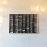 Trinity IV BW by Nathan Larson. shown as a paper print in a natural frame. Available as a archival giclee rolled canvas, fine art paper, or poster print. SKU 101219i.