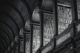 Trinity Library Design BW by Nathan Larson. SKU 103688i. Archival Giclee Fine art print for wall decor.