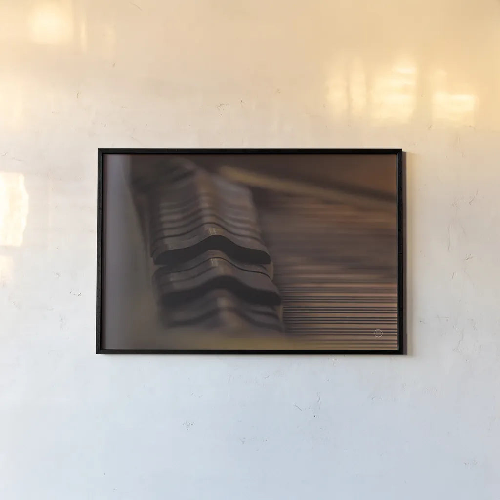 Under the Hood by Nathan Larson. shown as a paper print in a black flame. Available as a archival giclee rolled canvas, fine art paper, or poster print. SKU 76316i.