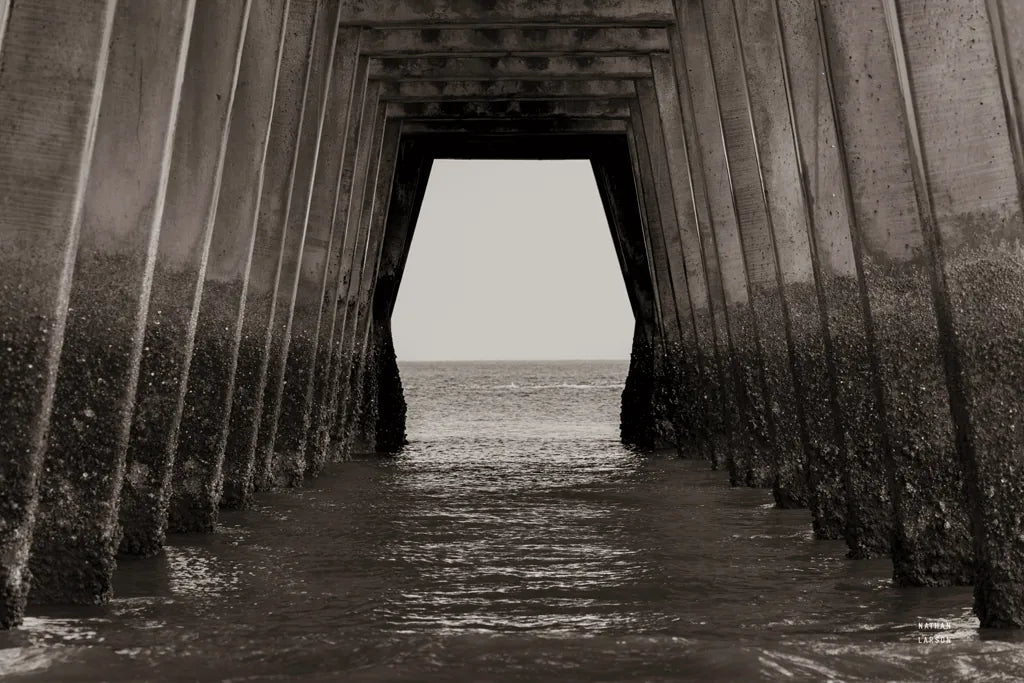 Under the Pier by Nathan Larson. SKU 97580i. Archival Giclee Fine art print for wall decor.